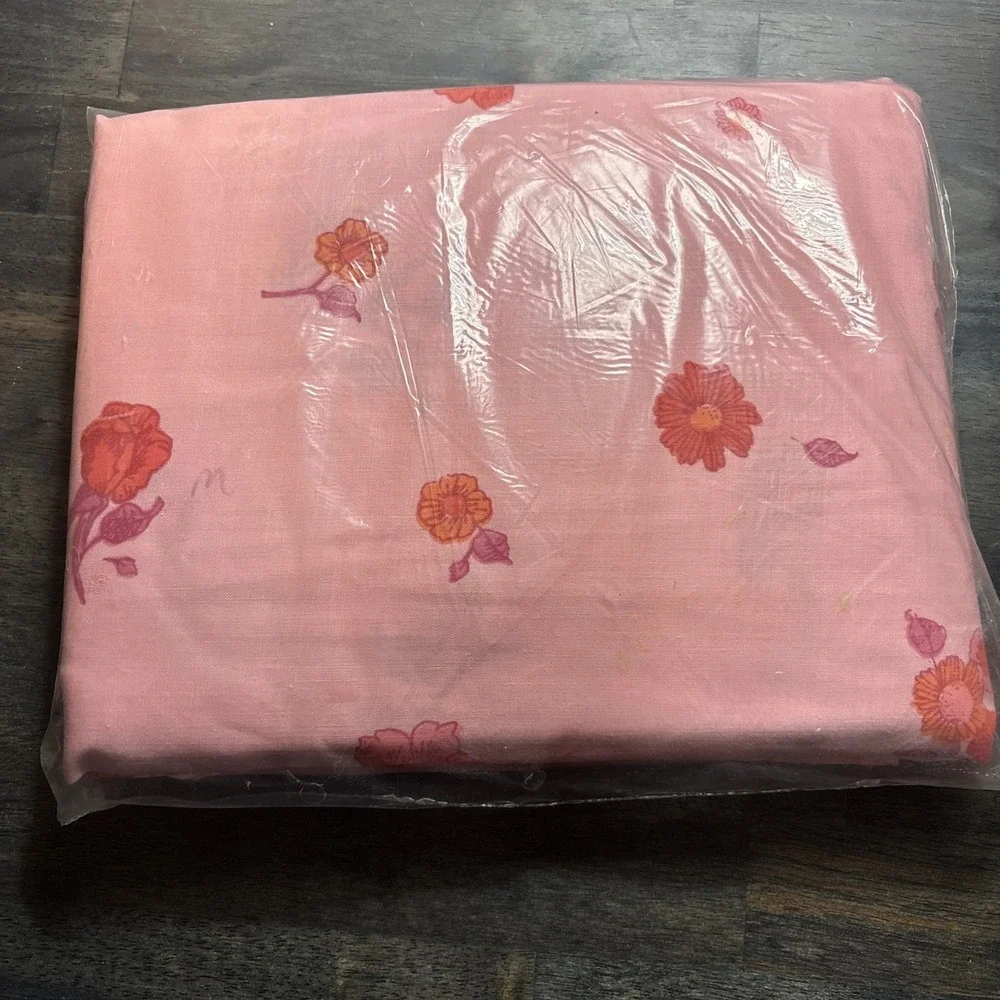 Meadowbrook Luxury Irregular Full Fitted Sheet Country Rose Shabby Chic NOS Vtg
